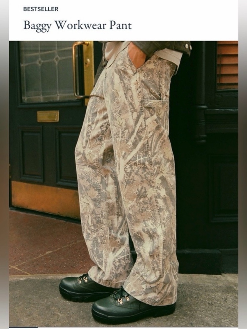 NEW Abercrombie & Fitch cargo Pants Men’s Baggy Style hammer 28x30